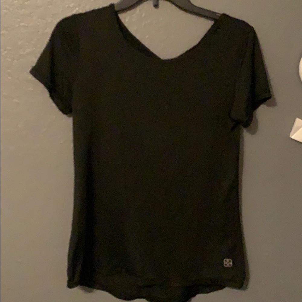 Black loose workout top